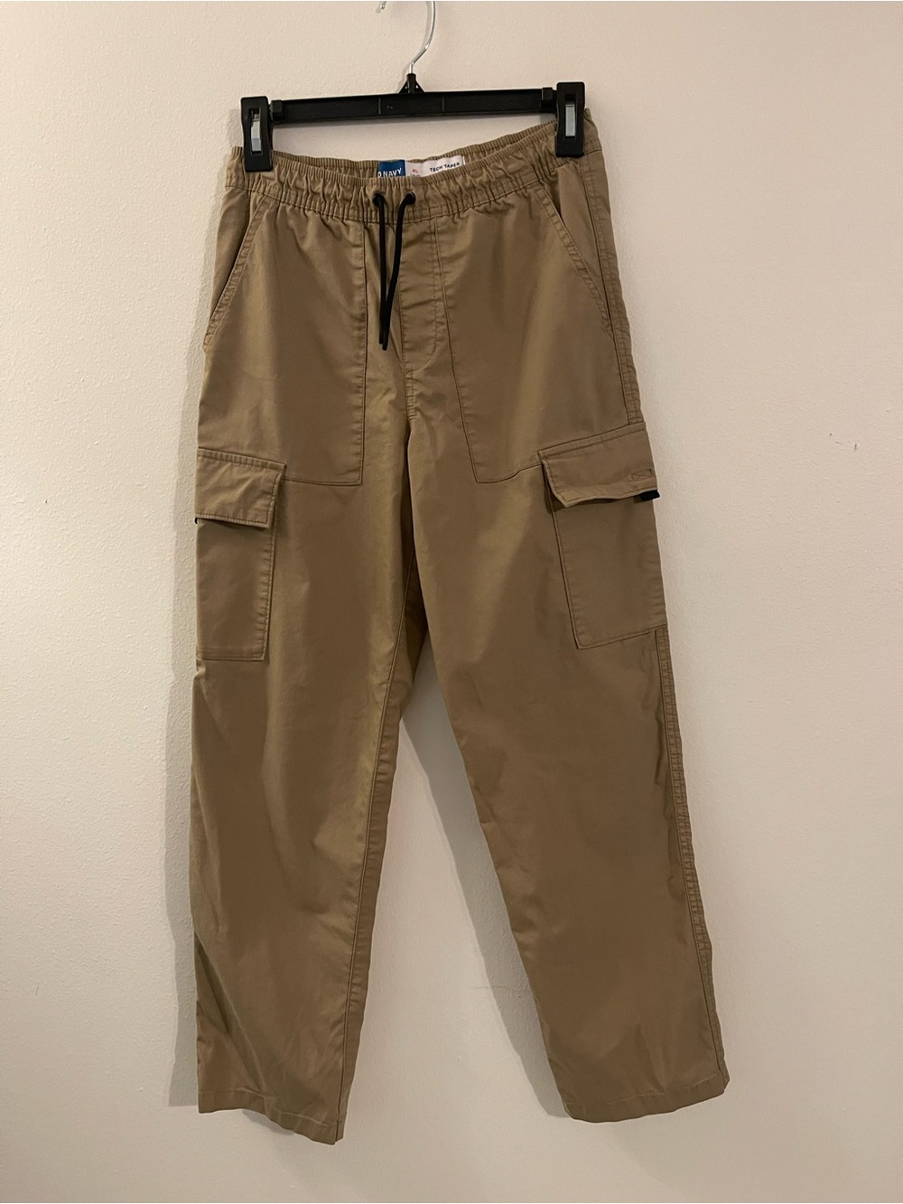 Old Juniors Khaki Cargo Drawstring Pants